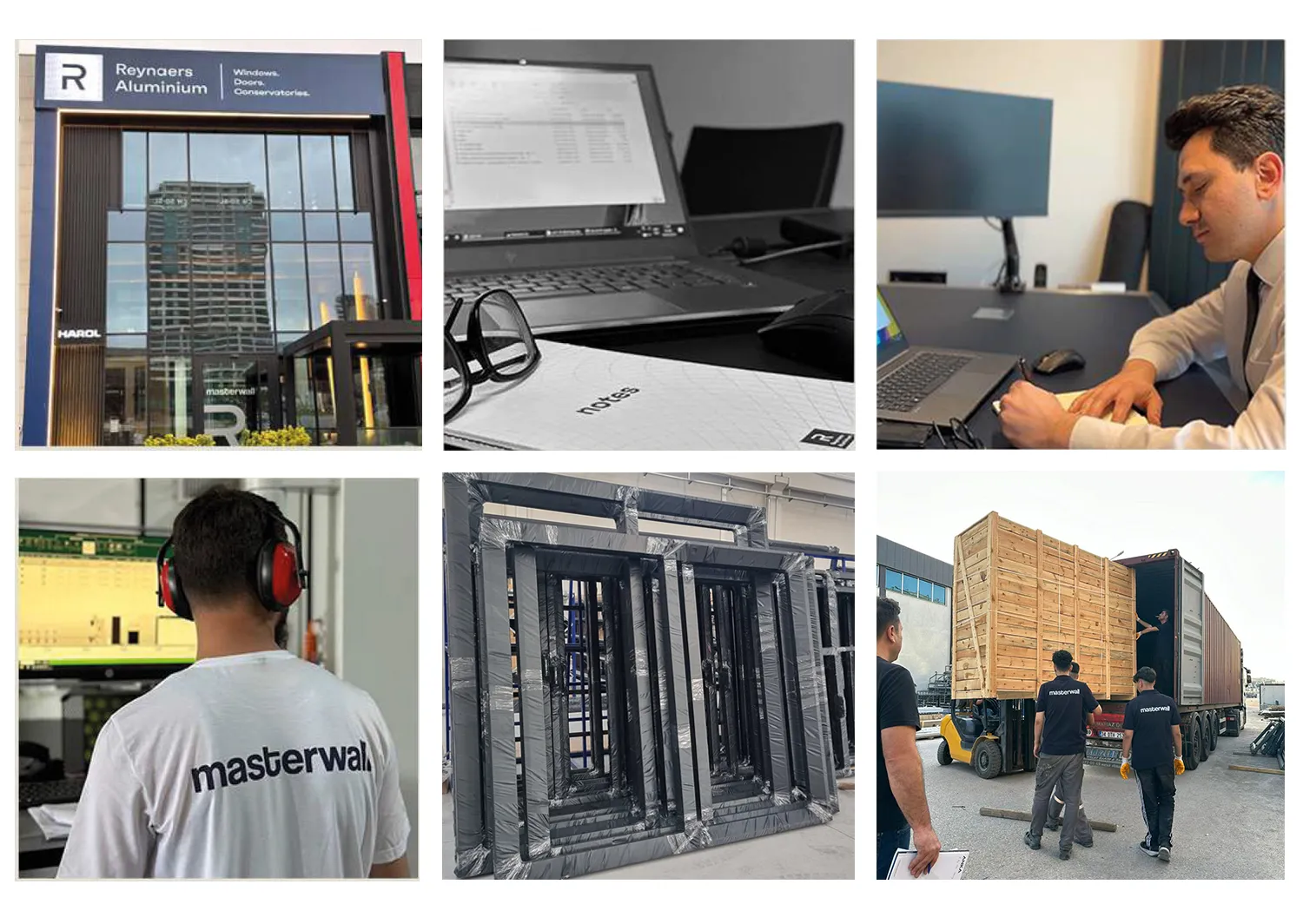 Masterwall ekibi, üretim ve proje kareleri
